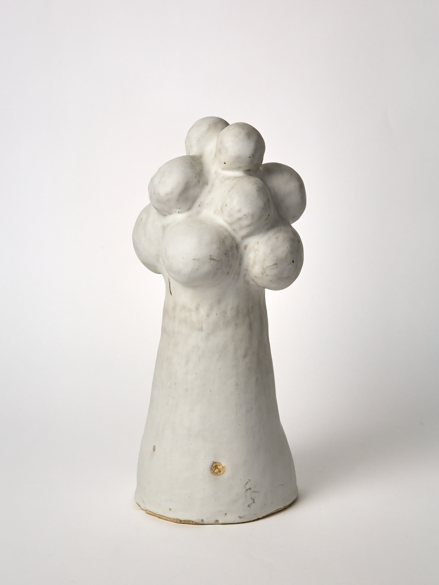 Large Pascale Vaquette ceramic matte glaze Cloud  Sculpture on a white background