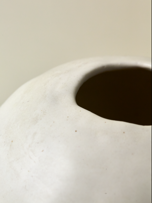 P.V. D4 Porcelain Orb White Matte Glaze