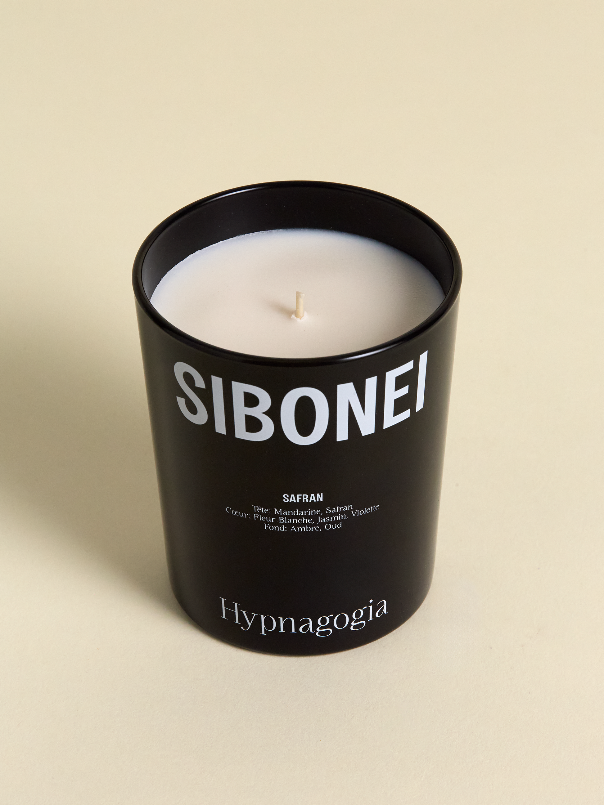 View from above of Sibonei safran candle
