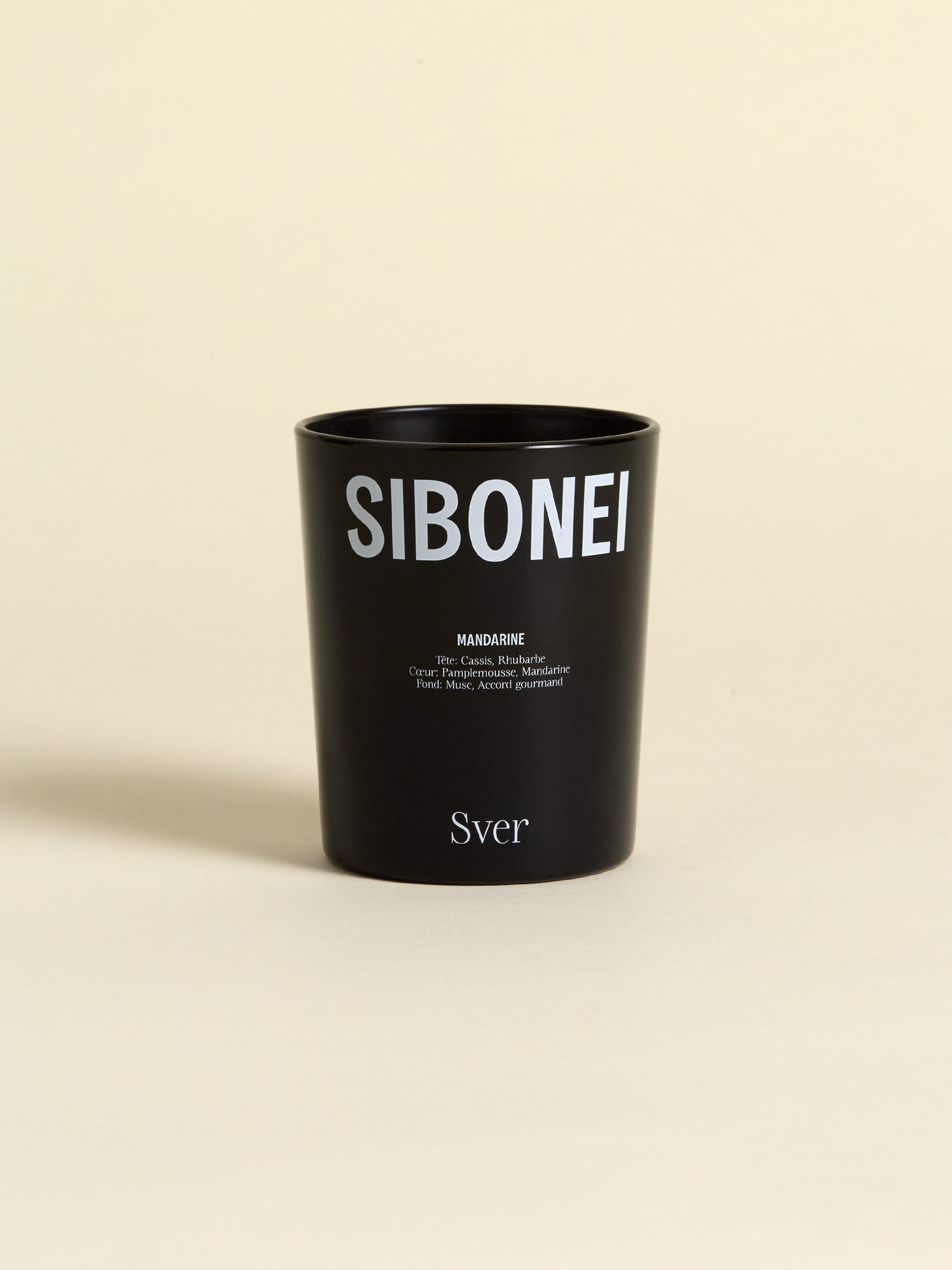 Full perspective Sibonei candle "mandarine, sver" 