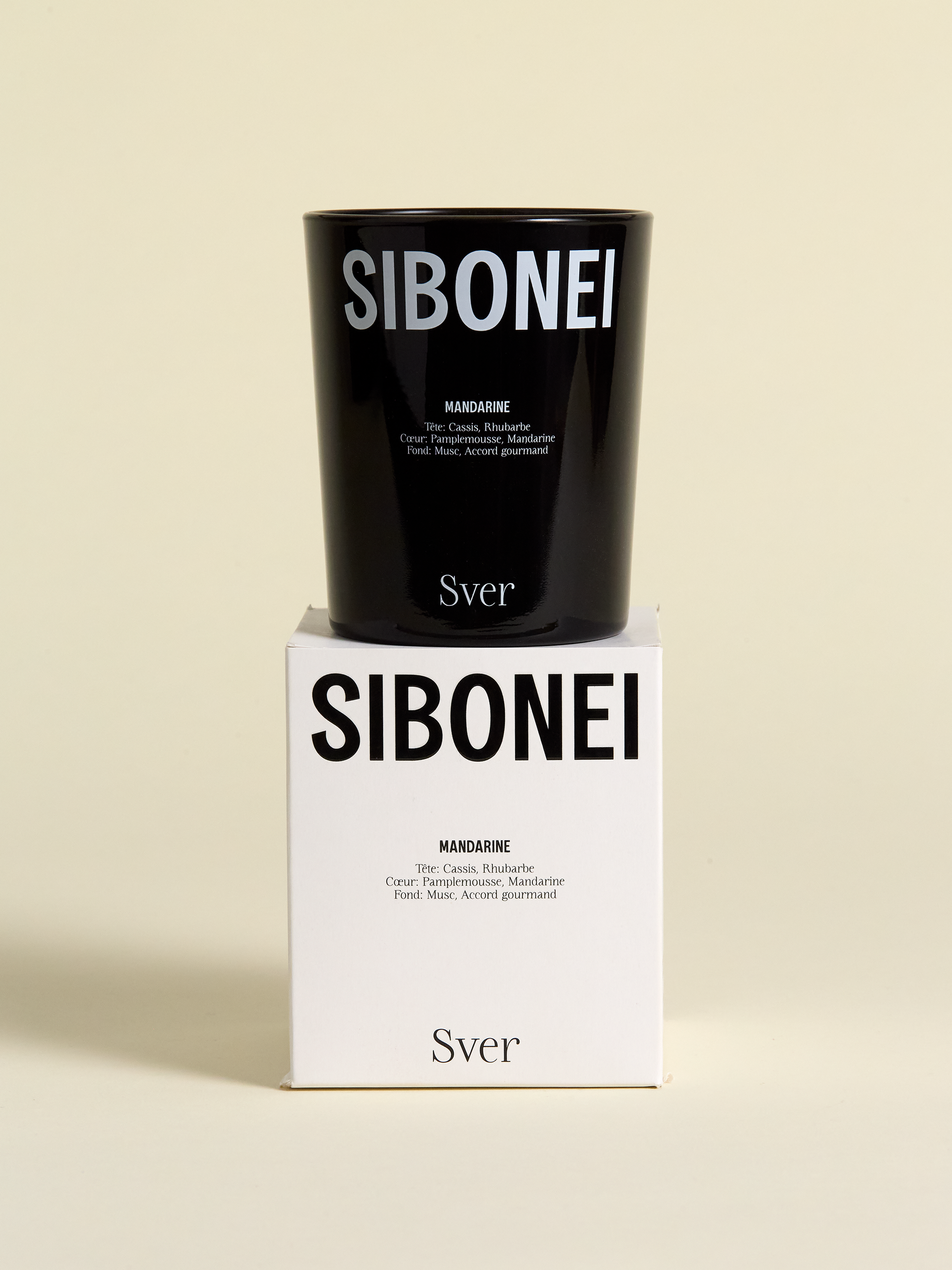 Sibonei sver candle on top of candle box