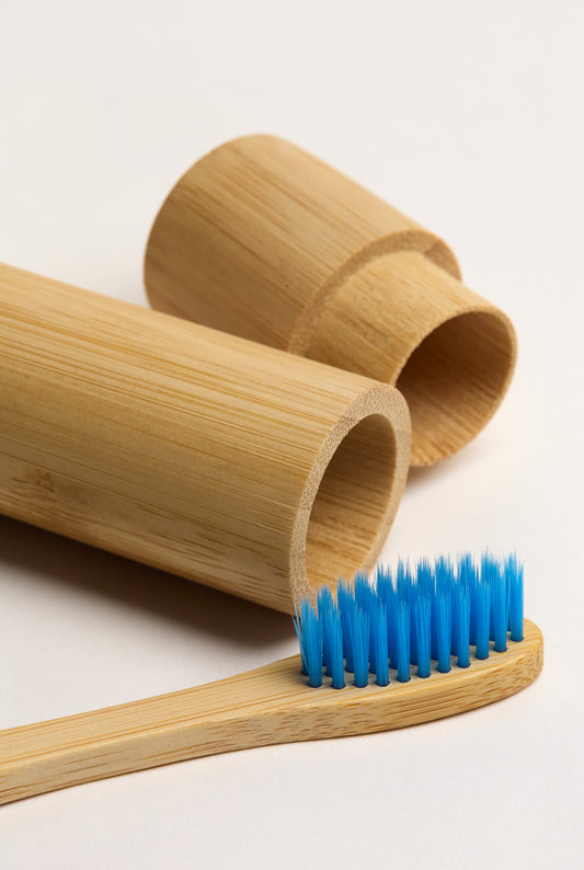 Bamboo Toothbrush and Holder