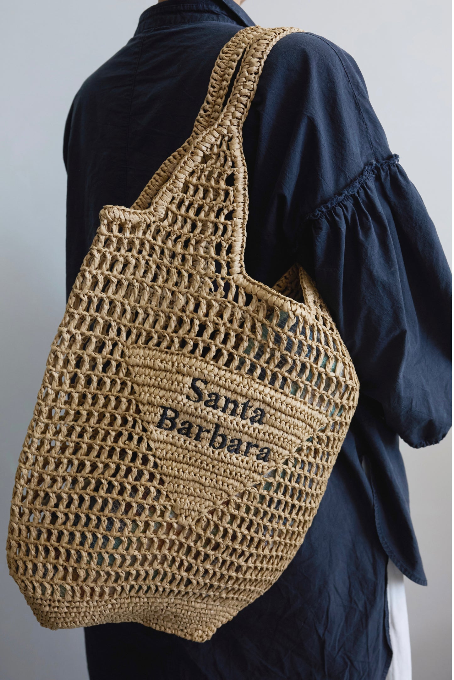 Santa Barbara Raffia Tote
