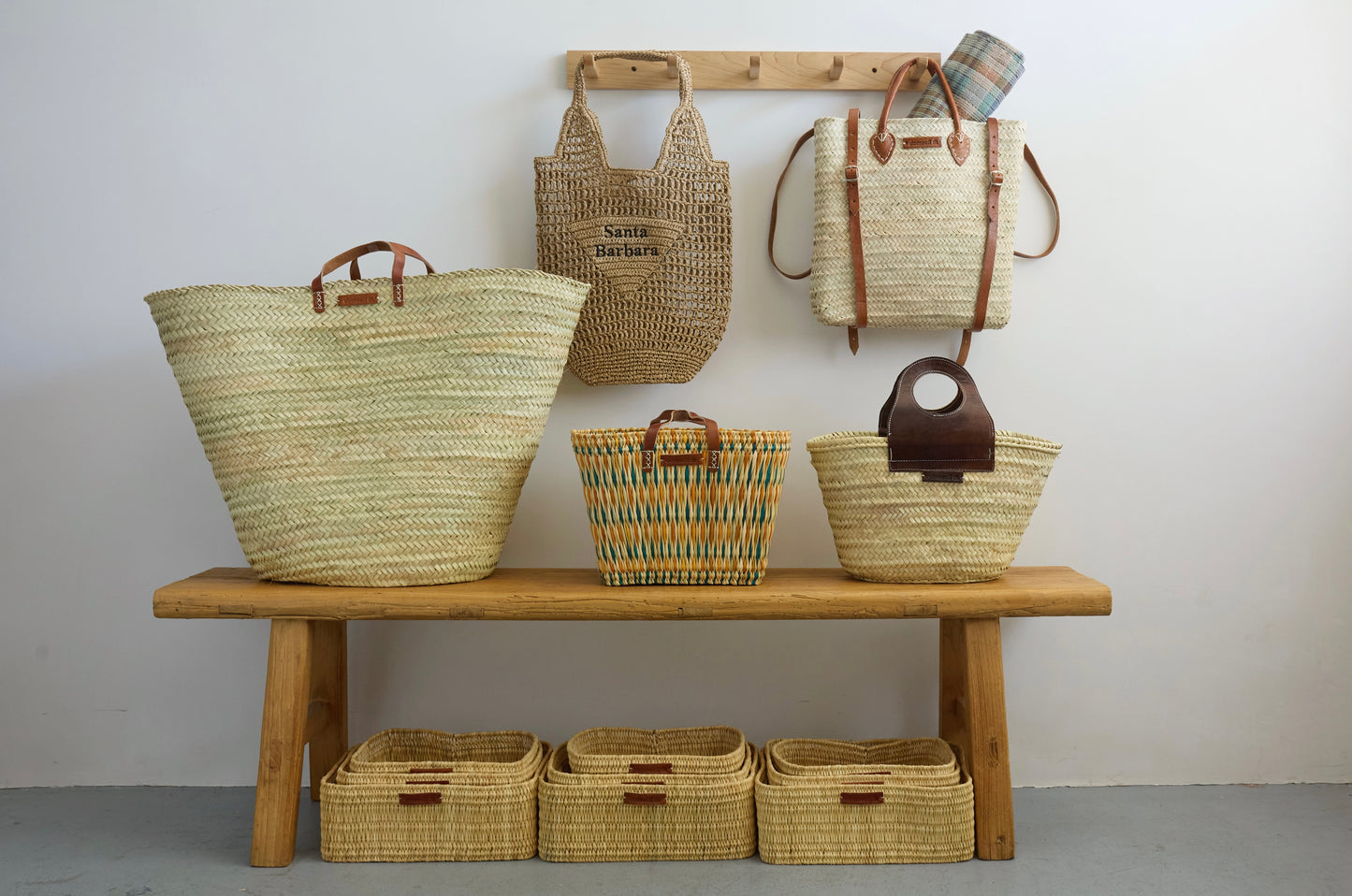 Palm Leaf Laundry Basket