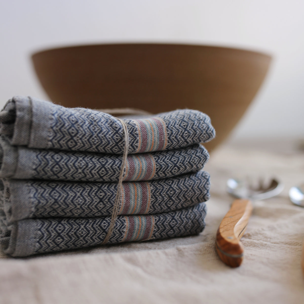 Boma Cotton Napkin Set (4), Cardamom