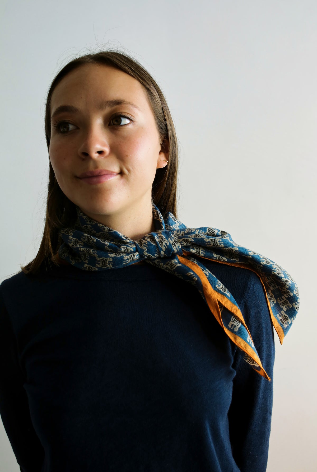 Indigo + Saffron Neck Scarf