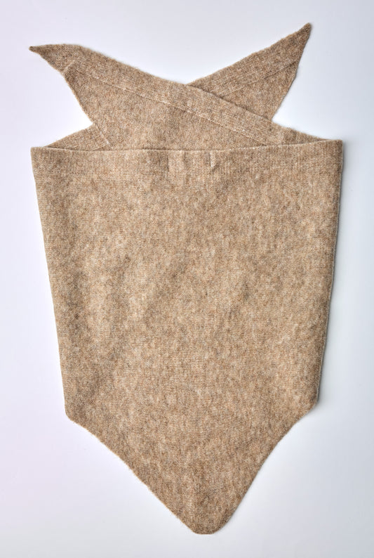 Wool Blend Cravat, Camel