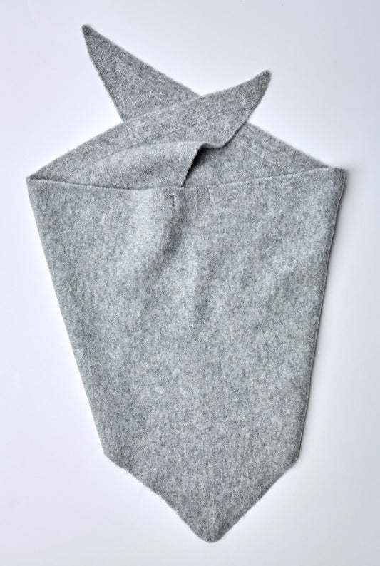 Cashmere Wool Blend Cravat, Grey