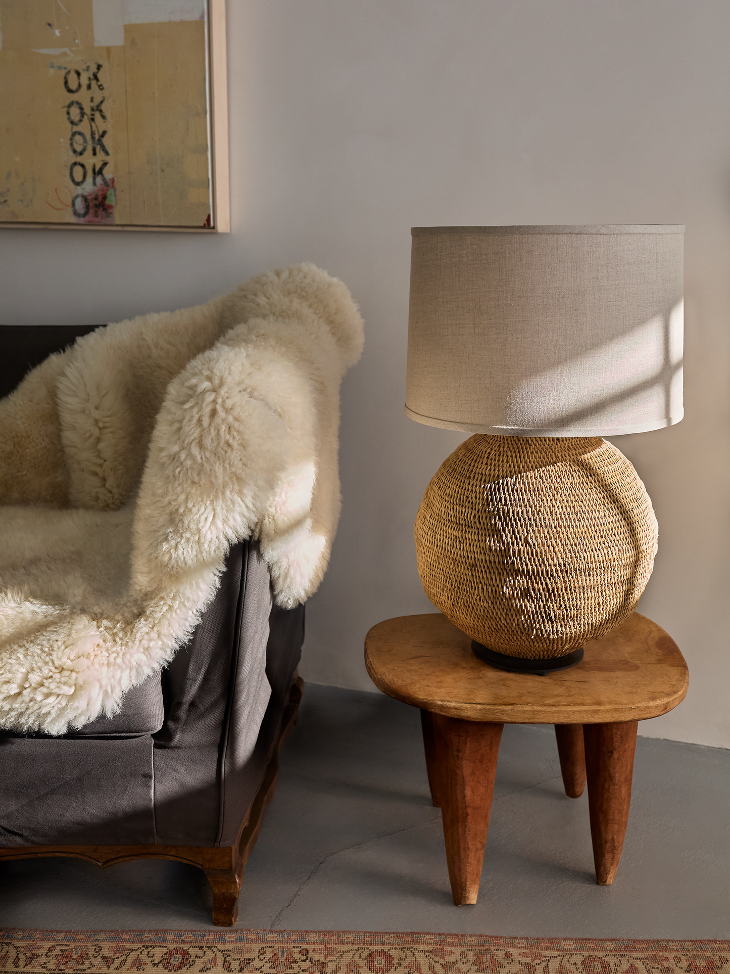 Buhera Lamp, 30"H x 18"D