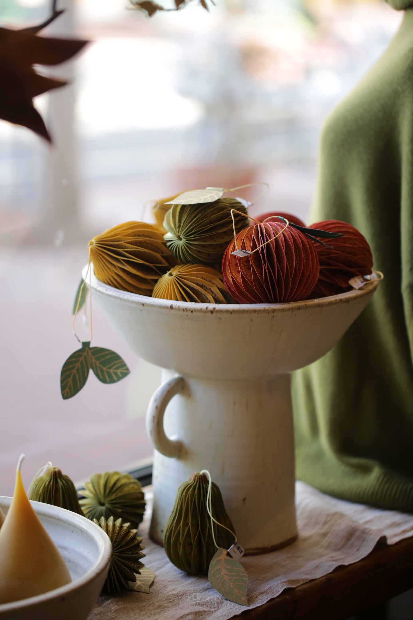 Pear Honeycomb Ornament