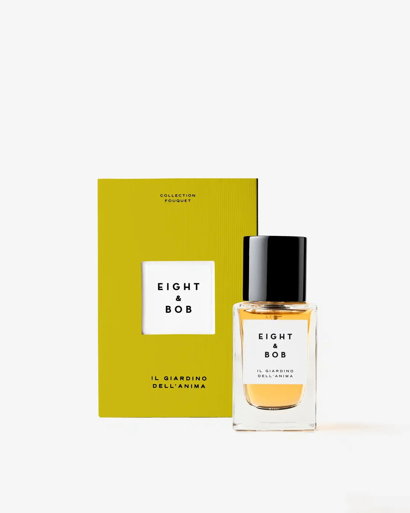 Eight & Bob Il Giardio Dell'Anima perfume 30ml bottle and packaging on a white background